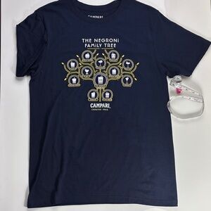 Campari Negroni Family Tree Navy T-Shirt